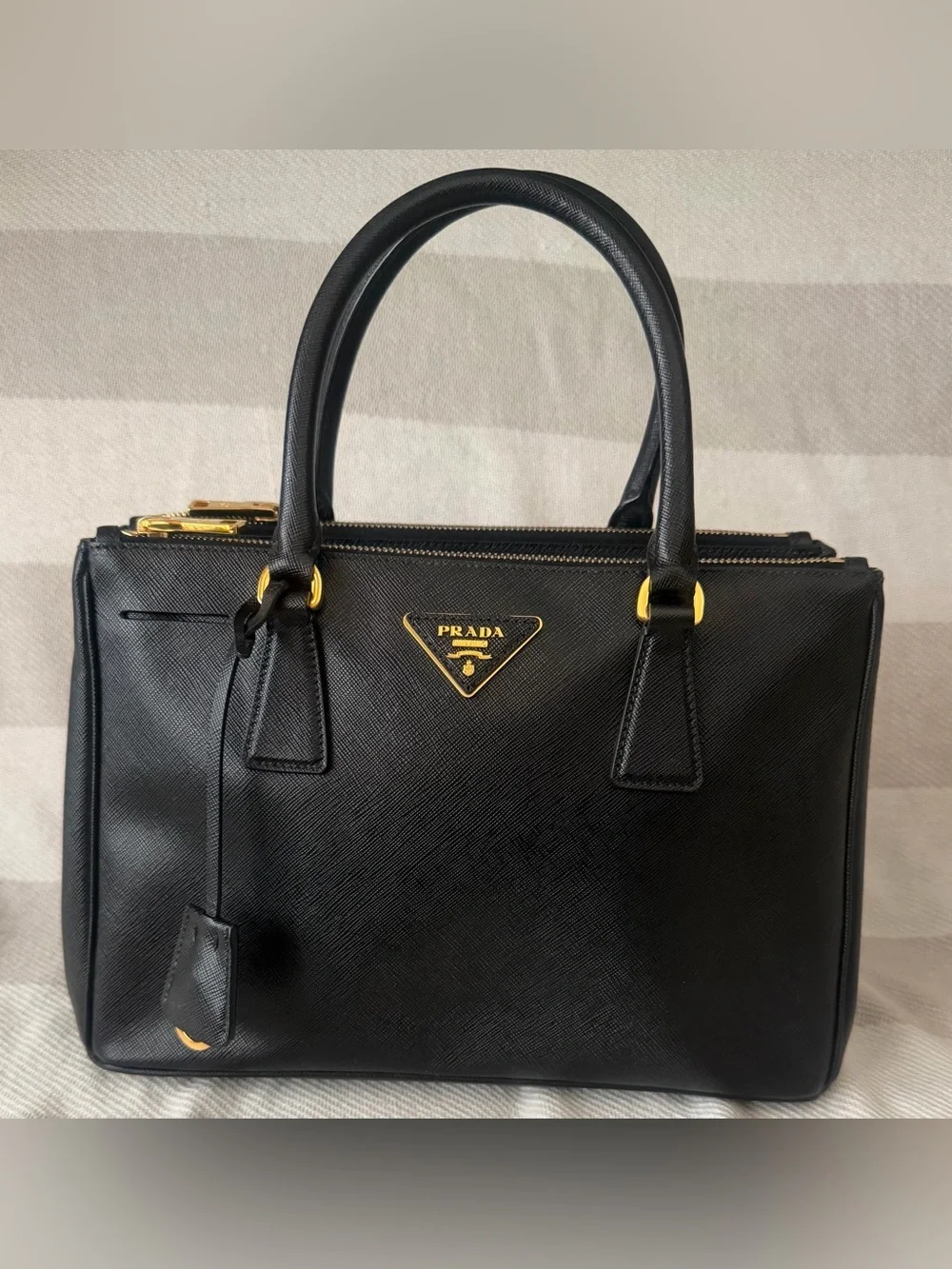 Prada Black Saffiano Galeria Bag